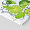 Obraz na płótnie 120x80 - Cytrusowa Świeżość - limonki, cytryny