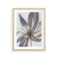 Plakat w ramie 30x40 - Olejne kwiaty - wyraz emocji - kwiaty, malowane - rama drewno