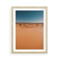 Plakat w ramie 50x70 - Piasek w Przytulnym Wnętrzu - pustynia, piasek - rama drewno