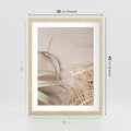 Plakat w ramie 30x40 - Boho urok suchych liści - suche, liście - rama drewno