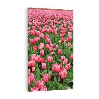 Obraz na płótnie 80x120 - Tulipanowe Elegancja - tulipany, kwiat