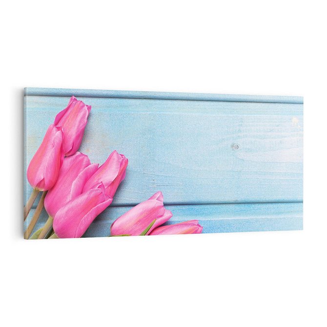 Obraz na płótnie 100x50 - Piękno w pełnym rozkwicie - kwiaty, tulipany