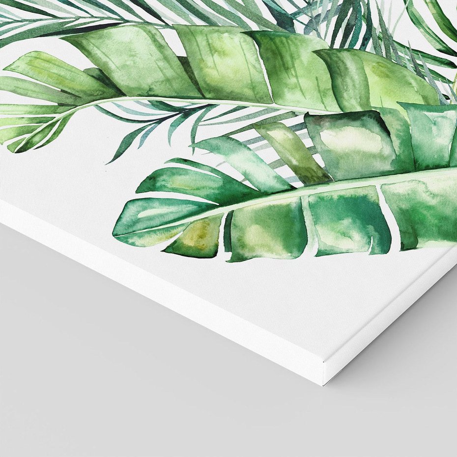 Obraz na płótnie 30x30 - Piękno Złotej Rośliny - złote, liście