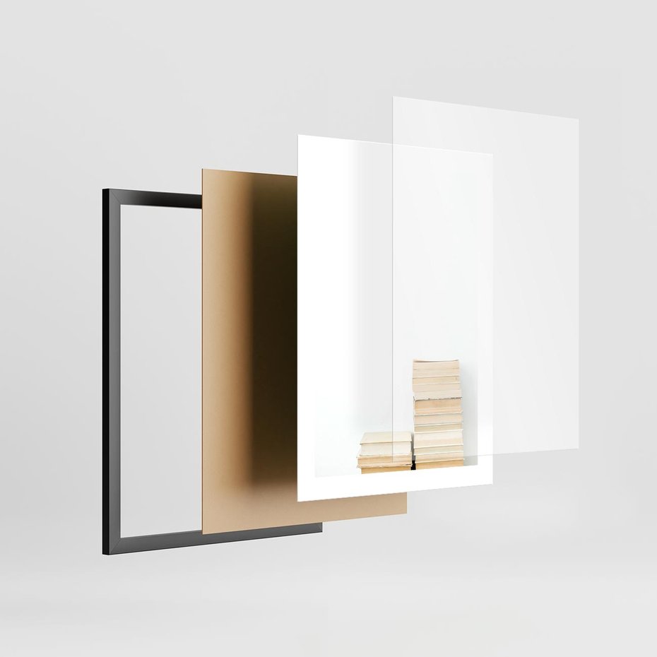 Plakat w ramie 30x40 - Estetyka Literatury - stos książek, minimalistyczna kompozycja - rama czarna