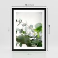 Plakat w ramie 40x50 - Zielony Świat Eukaliptusa - eukaliptus, fotografia - rama czarna