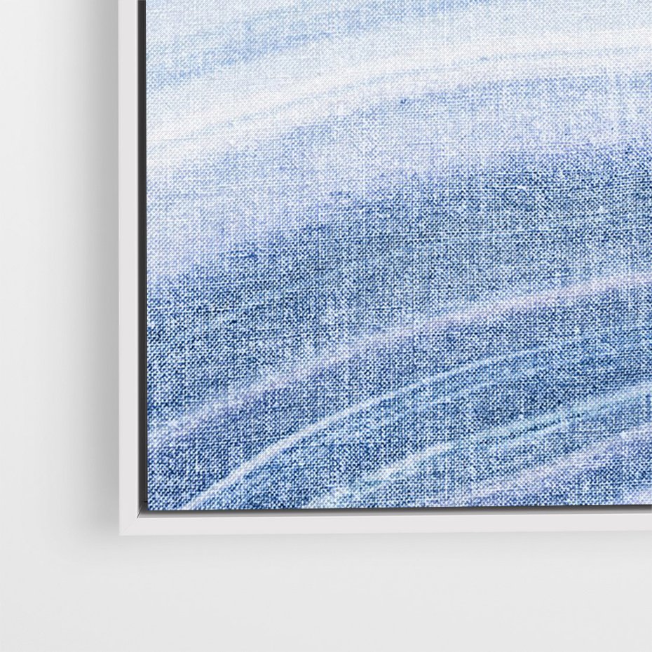 Obraz w ramie 50x70 - Abstrakcyjna akwarela - abstrakcja, akwarela - rama biała