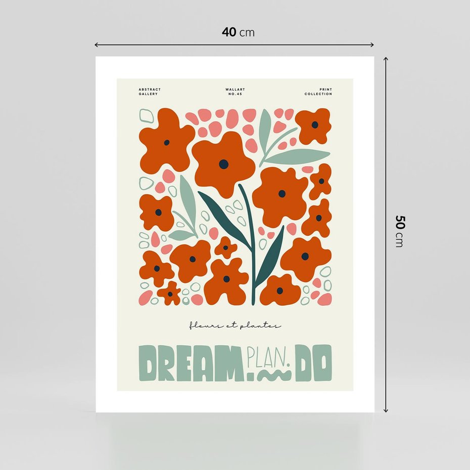 Plakat bez ramy 40x50 - Abstrakcyjne Spektrum - kwiaty, abstrakcja