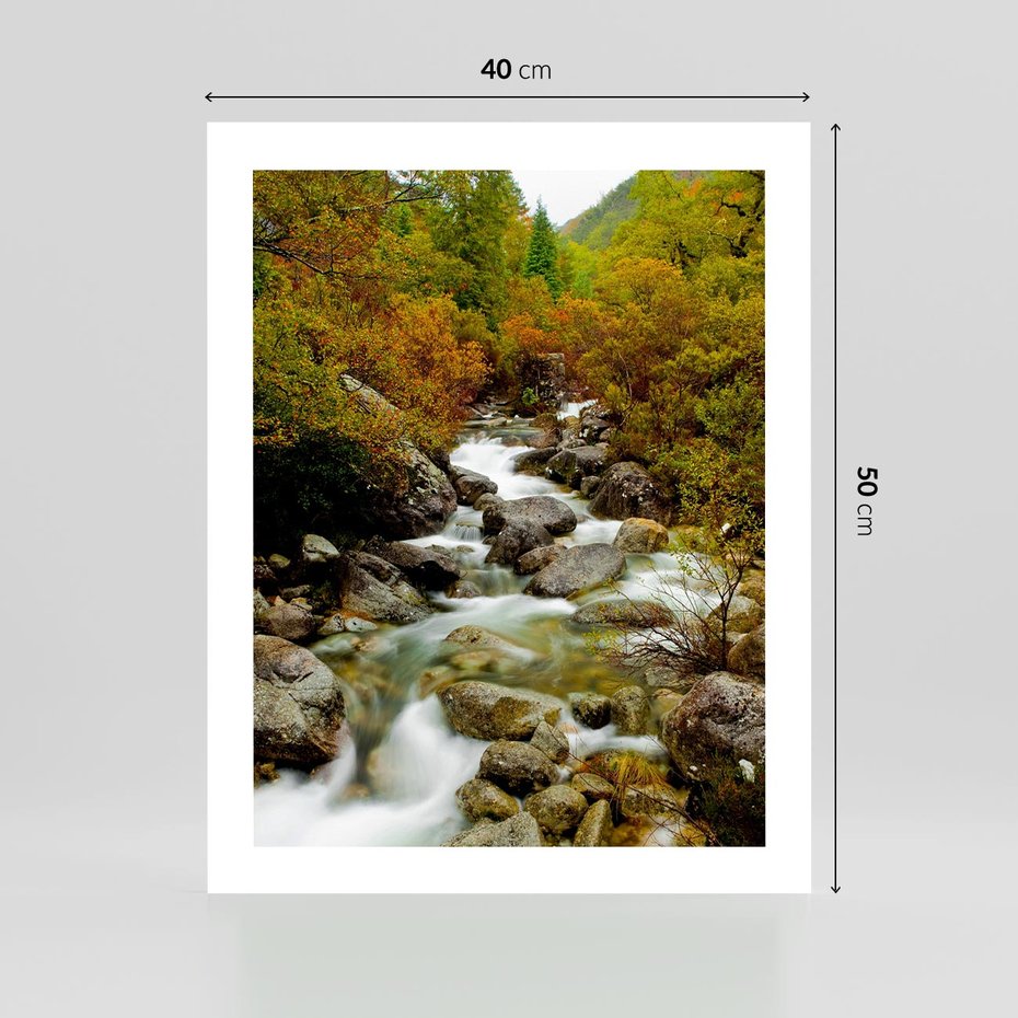 Plakat bez ramy 40x50 - Śpiew Strumienia - strumień, górski