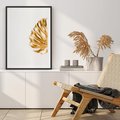 Plakat bez ramy 21x30 - Przyjemność dla Oczu - złote, liście