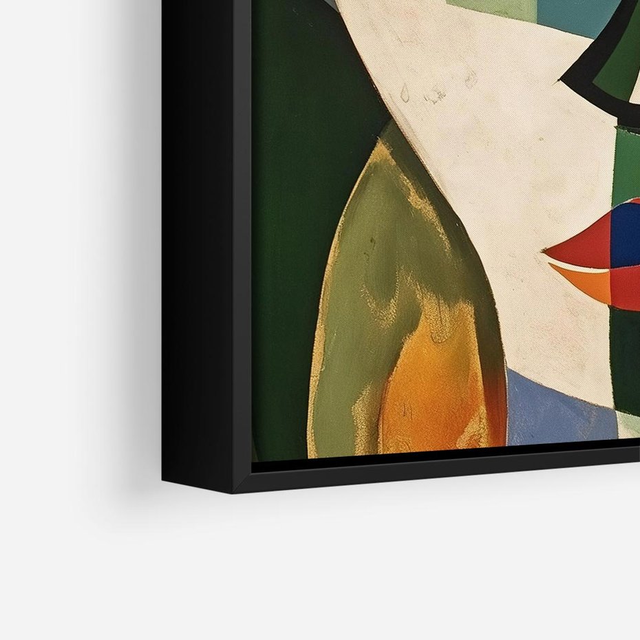 Obraz w ramie 50x50 - Kolorowe Dziwne Wyobrażenia - abstrakcyjny obraz, olejny - rama czarna