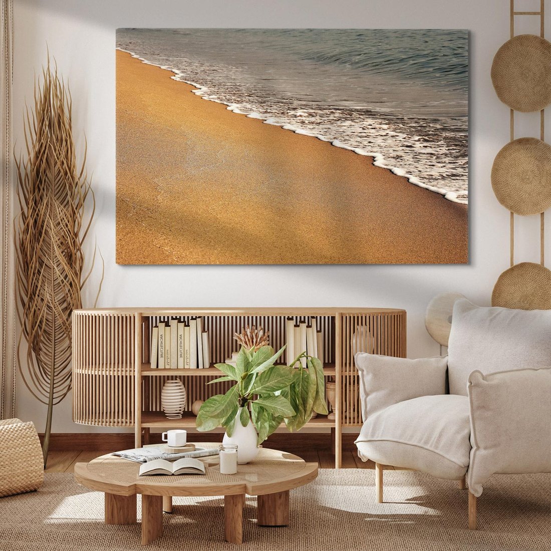 Obraz na płótnie 100x70 - Plaża Morza - plaża, morze