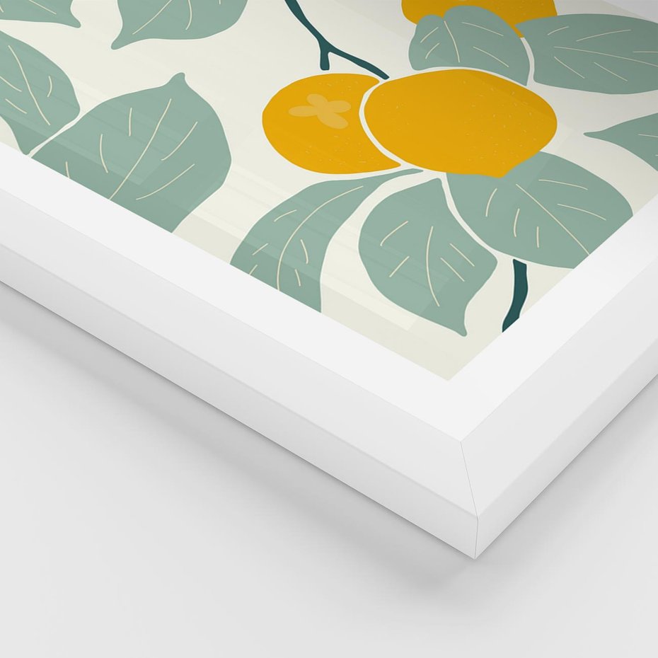 Plakat w ramie 50x70 - Wewnętrzna Melodia - plakat, nowoczesna sztuka - rama biała