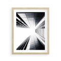 Plakat w ramie 40x50 - Architektura o Prostych Formach - architektura, proste formy - rama drewno