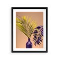 Plakat w ramie 40x50 - Delikatne Piękno - palma, pastele - rama czarna