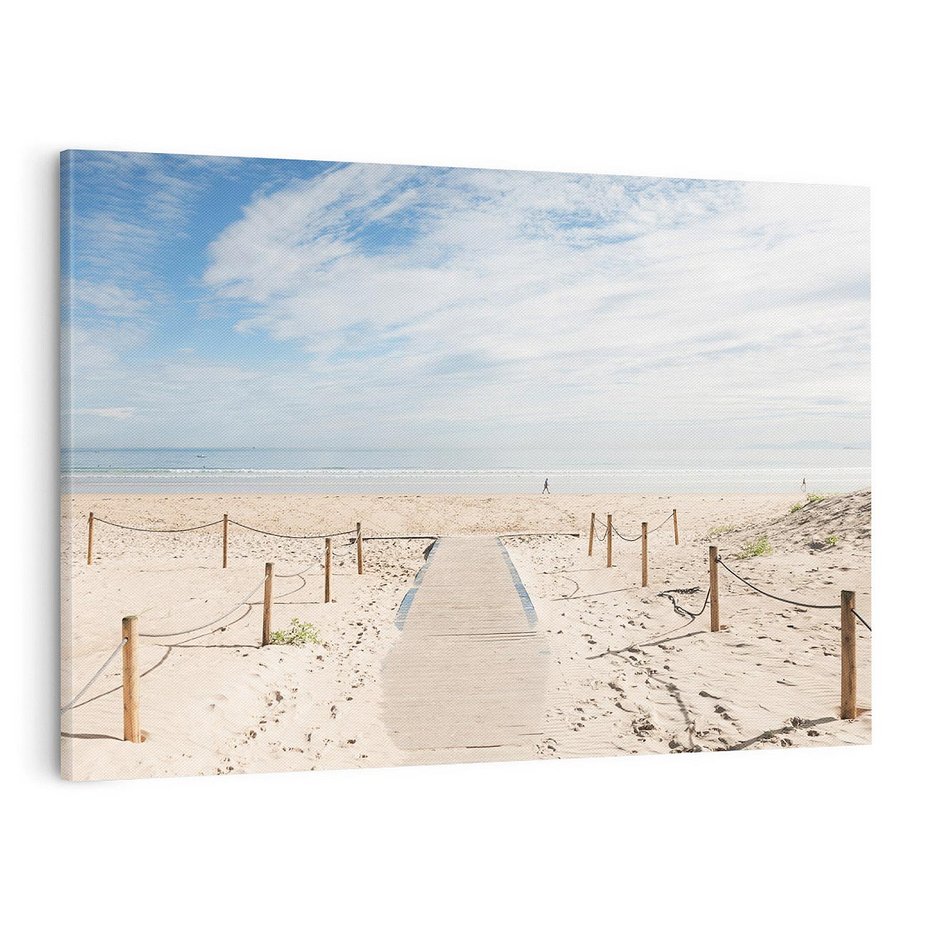 Obraz na płótnie 70x50 - Ścieżka na plaży - plaża, ścieżka