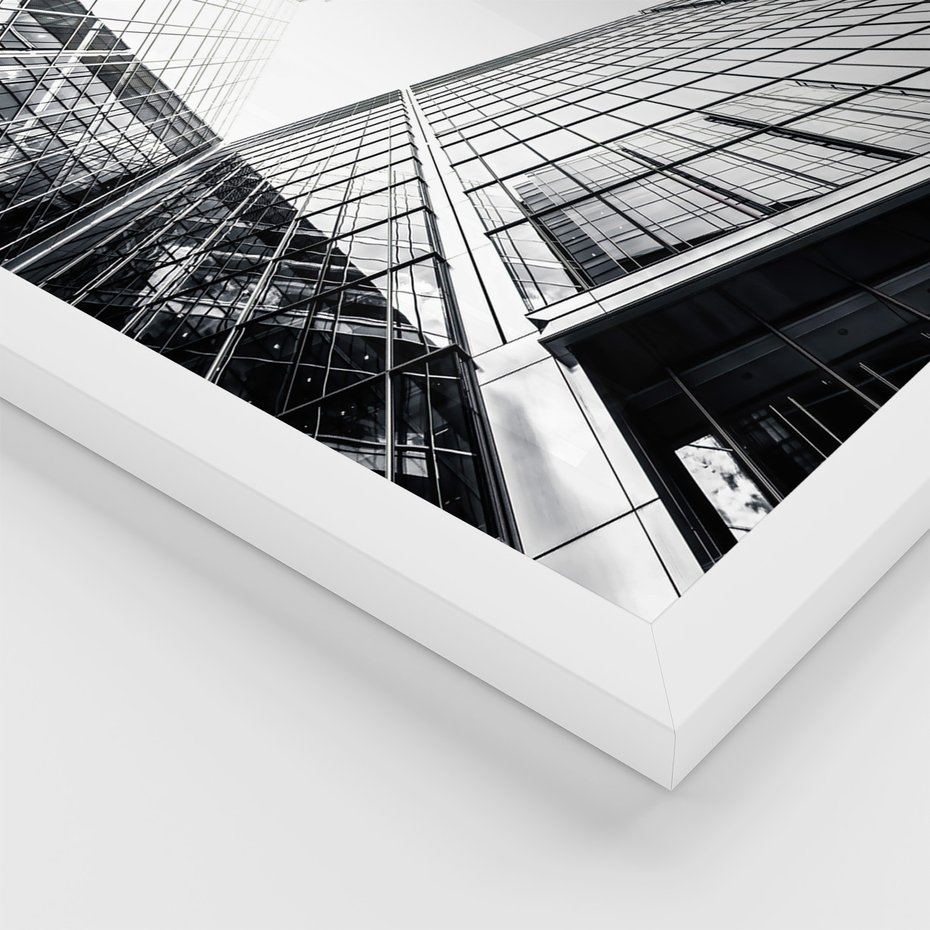 Zestaw obrazy w ramie 30x40 galeria - Nowoczesny, minimalizm, cytat, typografia - rama biała