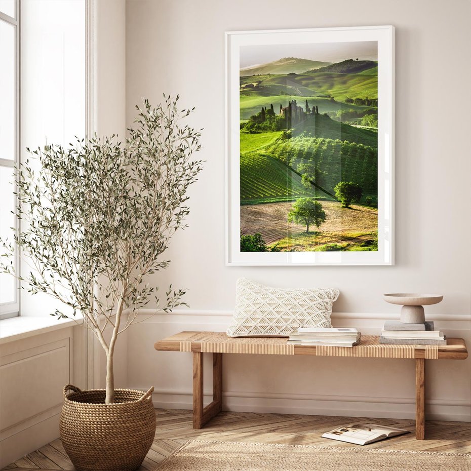 Plakat bez ramy 40x50 - Pejzaż Widoczek - widoczek, pejzaż