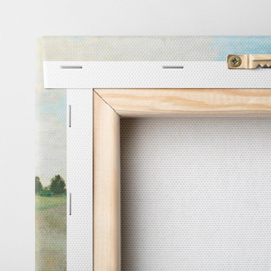 Obraz na płótnie 40x40 - Pole makowe w pobliżu Argenteuil 1873, Claude Monet - Reprodukcja - reprodukcja, obraz na płótnie