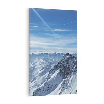 Obraz na płótnie 80x120 - Mroźne góry zima w pełnym rozkwicie - góry, zima