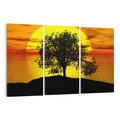 Obraz na płótnie 120x80 - Drzewo - Zachód słońca - drzewo, zachód słońca