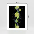 Plakat bez ramy 30x40 - Świeżość Cytrusów - limonki, cytryny