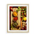 Plakat w ramie 50x70 - Smakowy Zmysł - przyprawy, kuchnia - rama drewno