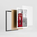 Plakat w ramie 50x70 - Budka w Londynie - Londyn, budka - rama czarna