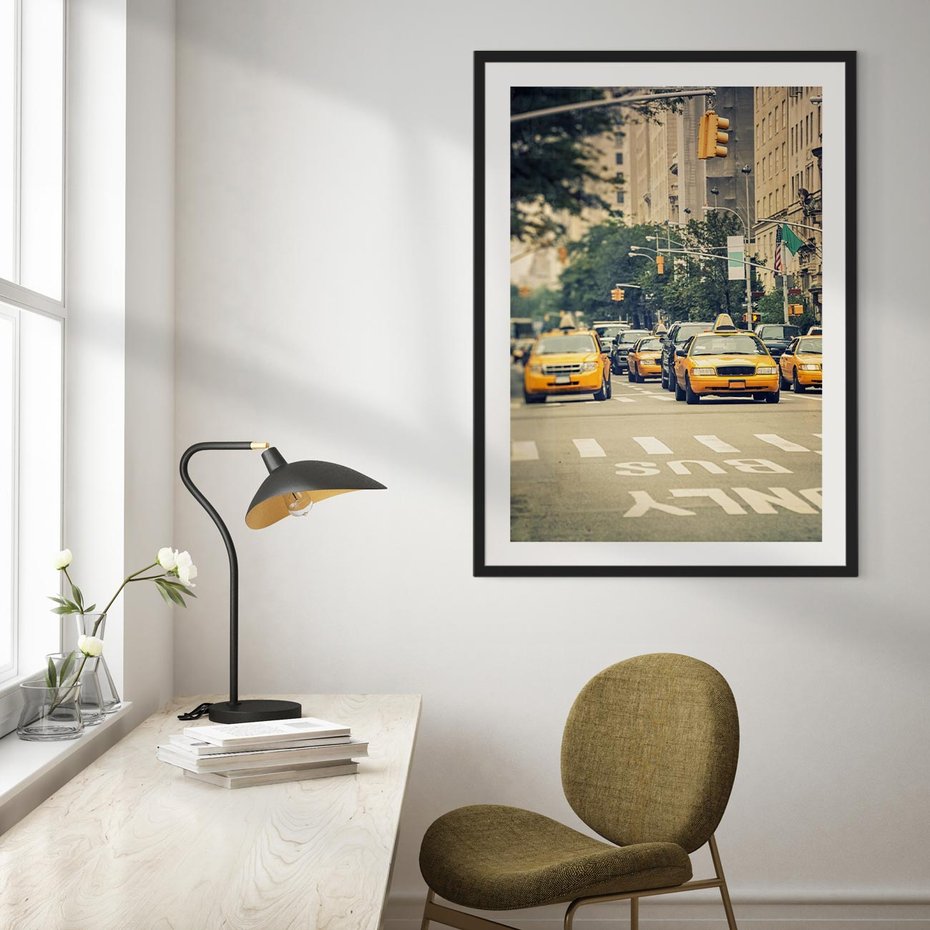 Plakat bez ramy 30x40 - Miasto Taksówek - taksówki, miasto