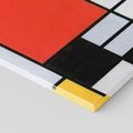 Obraz na płótnie 70x70 - "Composition with Red, Yellow, Blue, and Black" (1921), Piet Mondrian - Reprodukcja - reprodukcja, obraz na płótnie