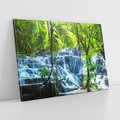 Obraz na płótnie 120x80 - Meksykański wodospad w lesie - wodospad, las