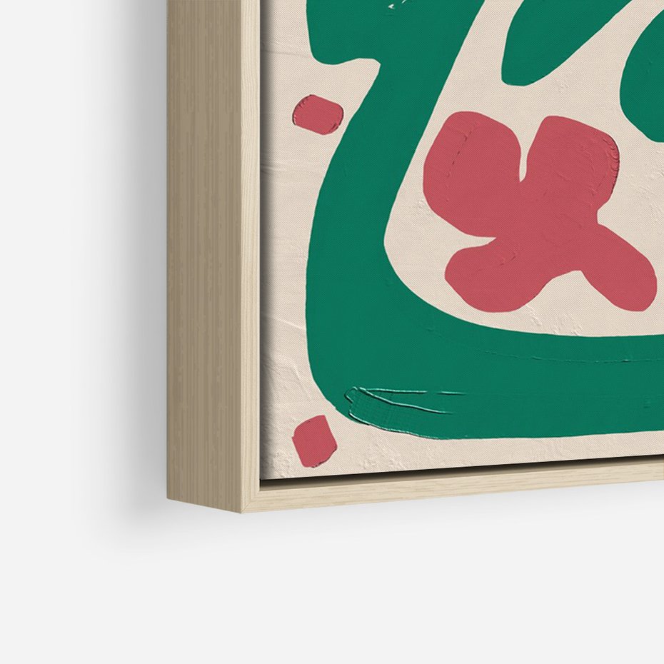 Obraz w ramie 50x70 - Boho Widoki - abstrakcyjny obraz, plakat - rama drewno