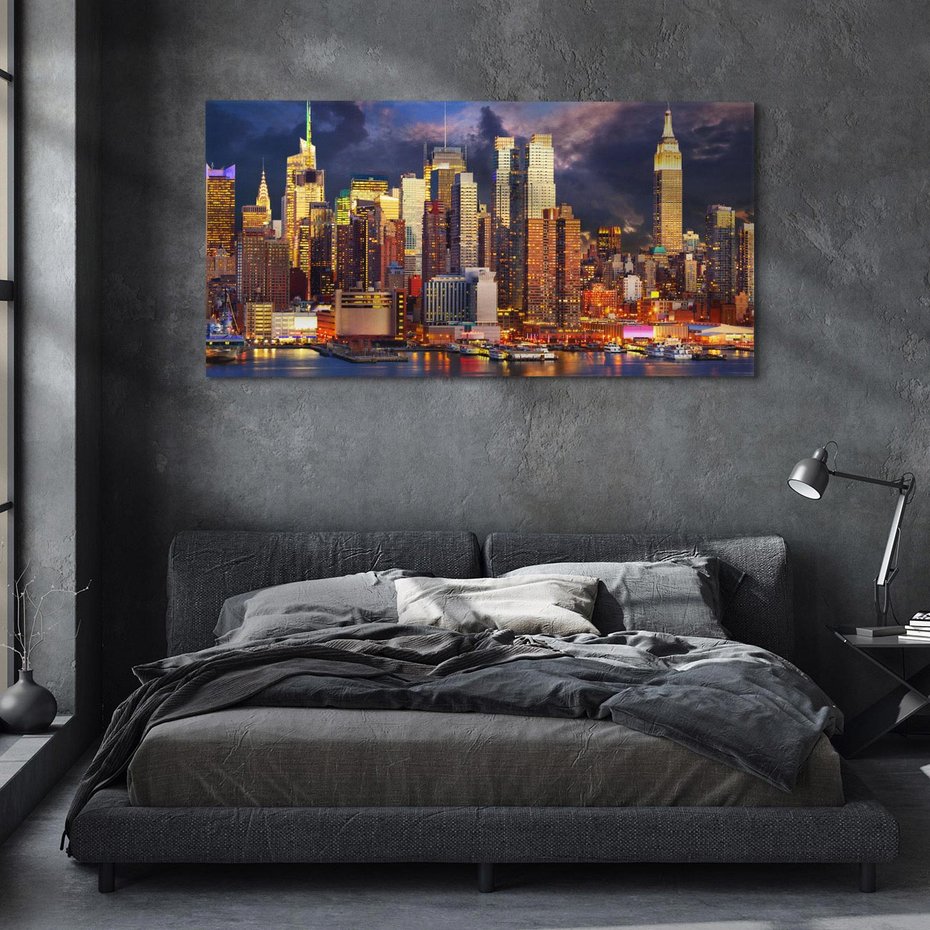 Obraz na płótnie 100x50 - Miasto Nocy - Nowy Jork, miasto