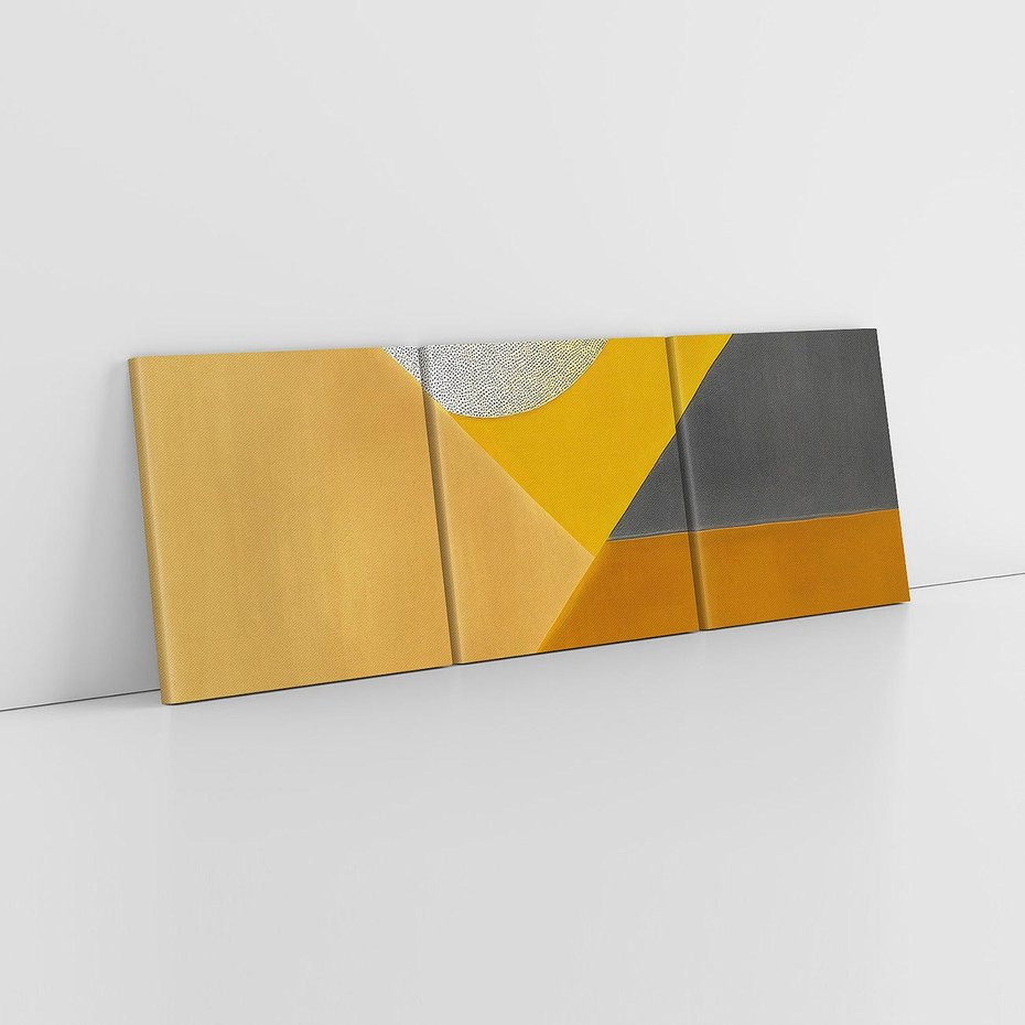 Obraz na płótnie 150x50 - Harmonia migoczących ognisk - intensywne ciepłe kolory, słoneczny żółty