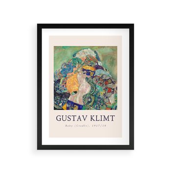 Plakat w ramie 40x50 - Sztuka z Reprodukcją G. Klimta - Gustav Klimt, reprodukcja - rama czarna