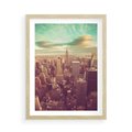 Plakat w ramie 50x70 - Nowy Jork w oczach - Nowy Jork - rama drewno