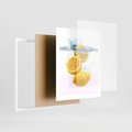 Plakat w ramie 40x50 - Świeże cytryny pełne smaku - cytryny, owoce - rama biała