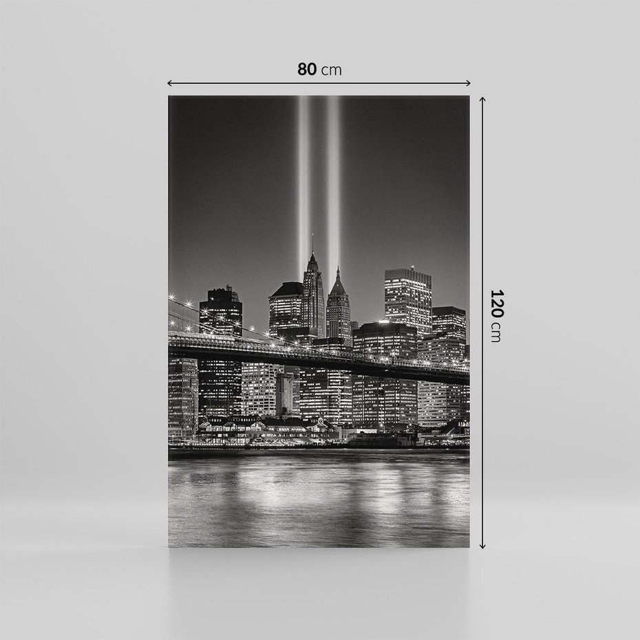 Obraz na płótnie 80x120 - Miasto ożywione nocą - miasto, noc