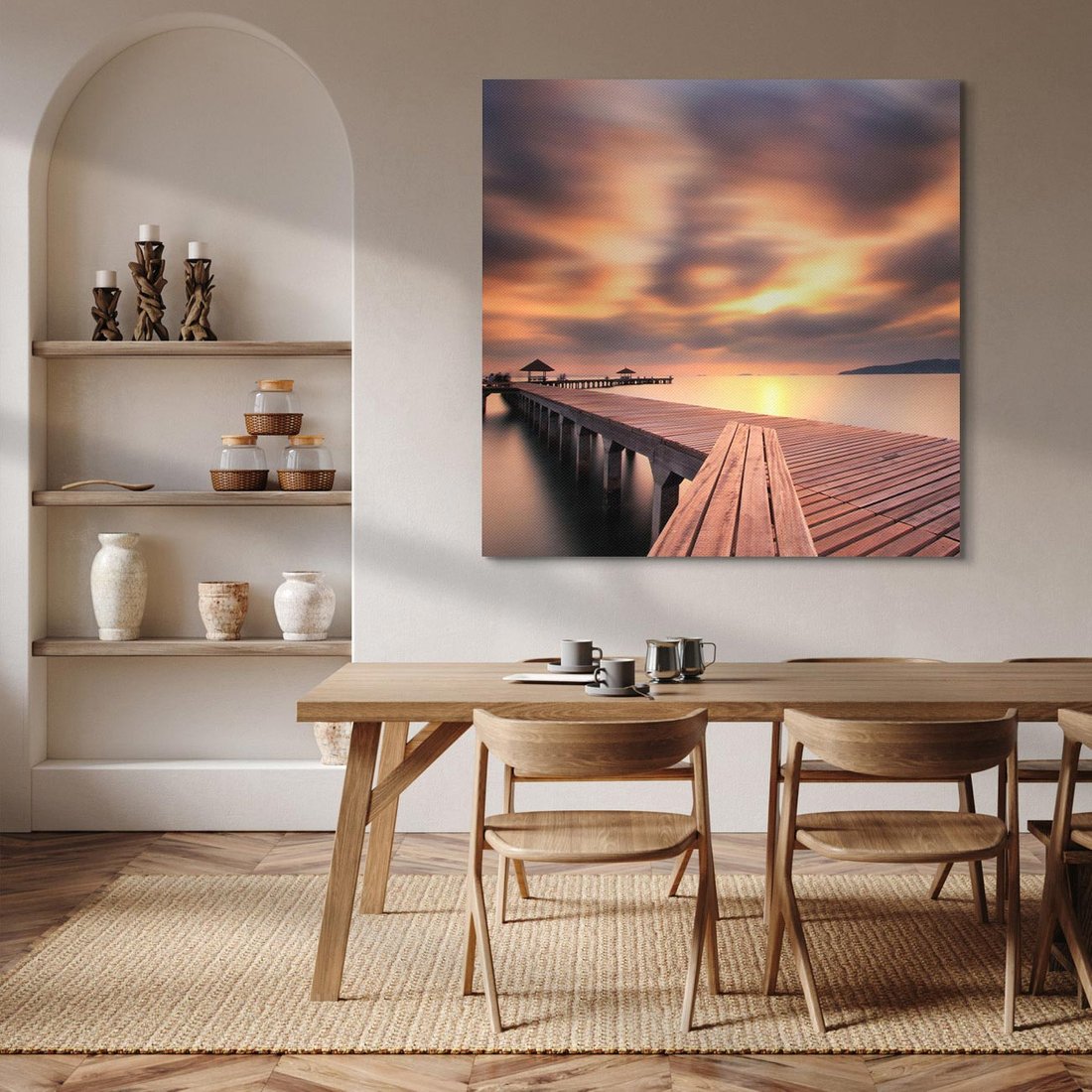 Obraz na płótnie 80x80 - Marina nad Oceanem - Tajlandia, marina