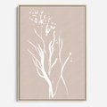 Obraz w ramie 70x100 - Impresje Pastelowych Nastrojów - minimalistyczny delikatny obraz, beżowe odcienie - rama drewno