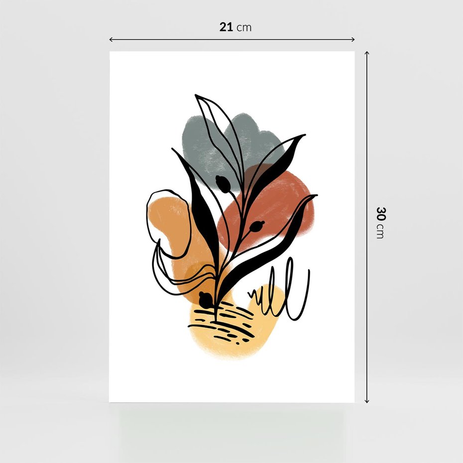 Plakat bez ramy 21x30 - Rozkwitające Abstrakcje - abstrakcja, sztuka nowoczesna