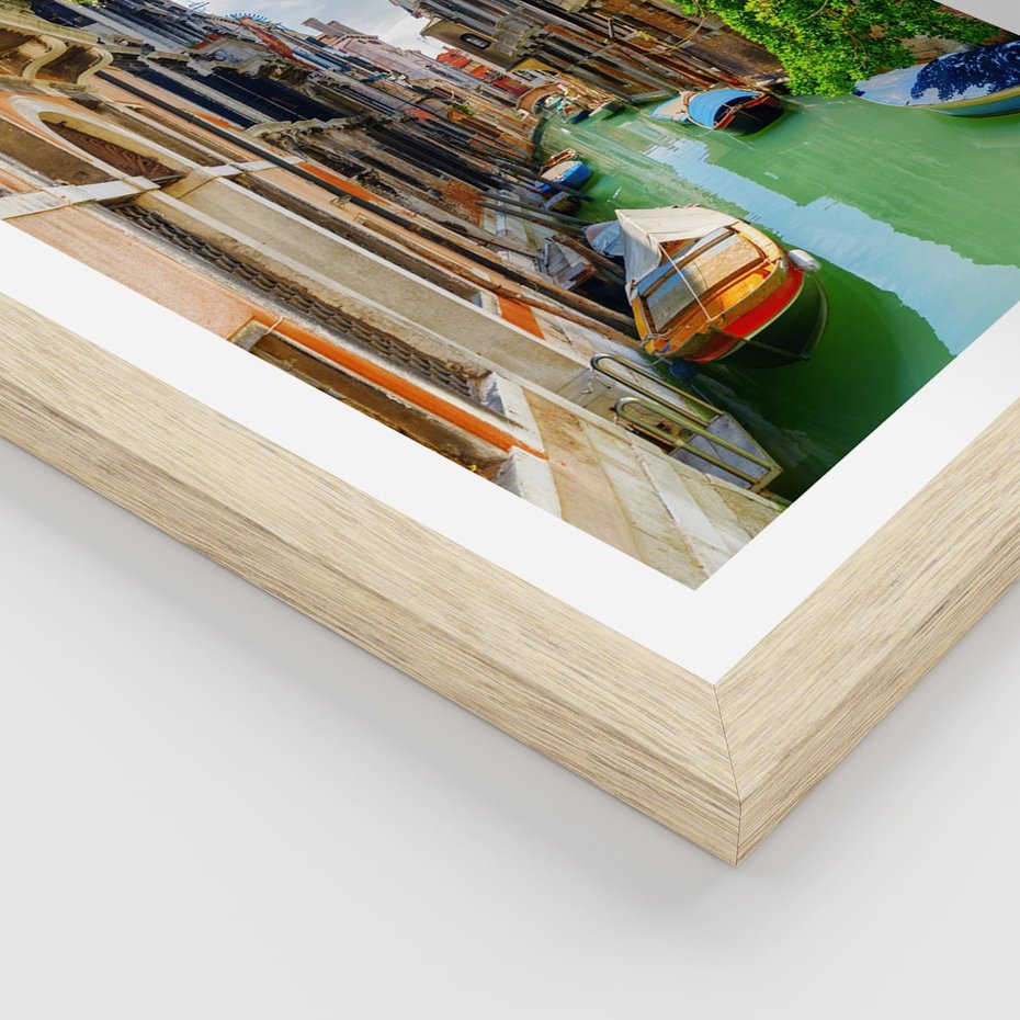 Plakat w ramie 40x50 - Wenecja: romantyczne miasto wodnych dróg - Wenecja, Włochy - rama drewno