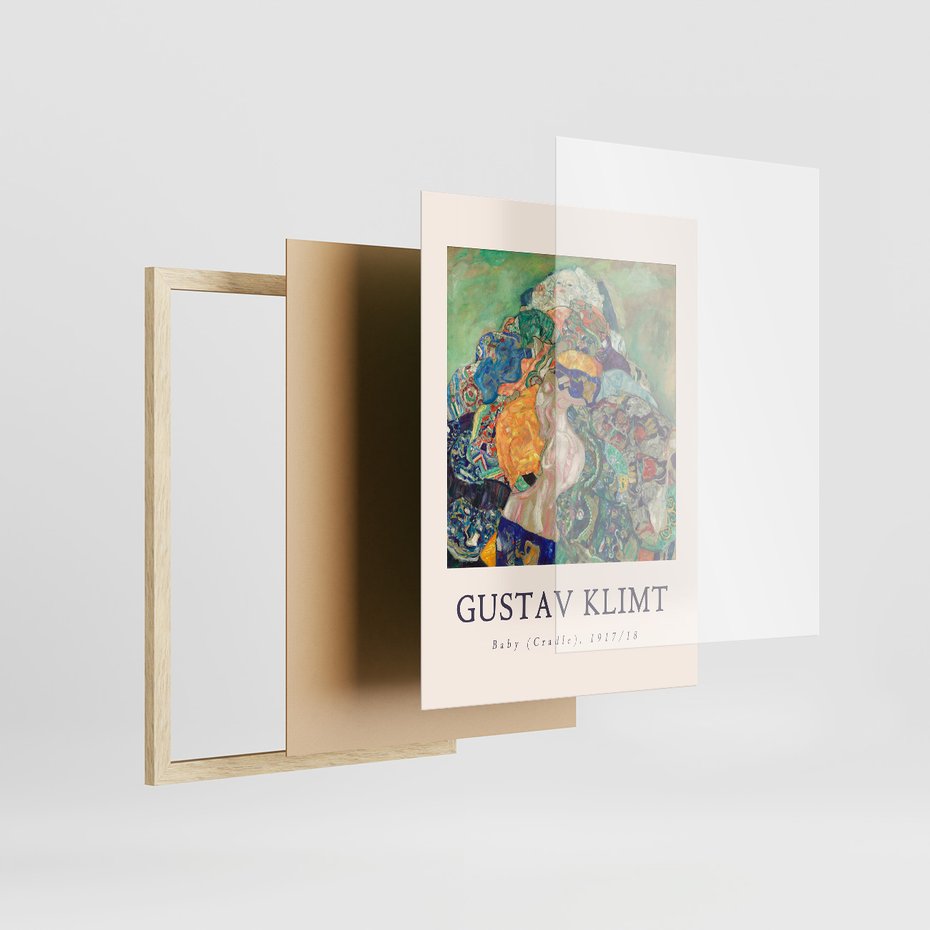 Zestaw obrazy w ramie 50x70 galeria - Gustav, Klimt, reprodukcje - rama drewno