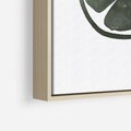Obraz w ramie 50x70 - Cytrynowe Echo - minimalistyczny plakat, cytryna - rama drewno