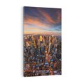 Obraz na płótnie 80x120 - Zachód słońca nad Nowym Jorkiem - New York, zachód