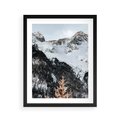 Plakat w ramie 40x50 - Górski Raj - góry, śnieg - rama czarna