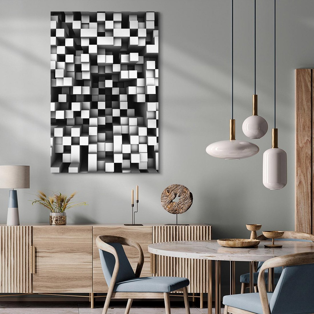 Obraz na płótnie 50x70 - Abstrakcyjne wizje w 3D - 3D, abstrakcja