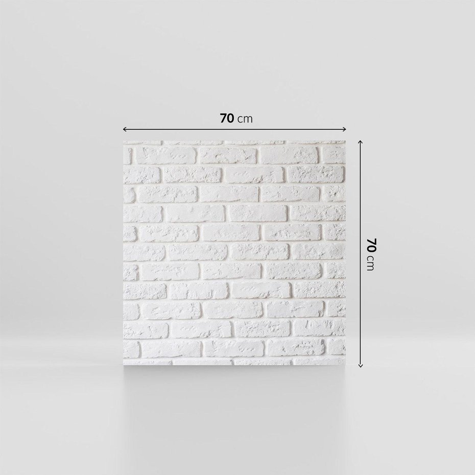 Obraz na płótnie 70x70 - Wymiarowa Struktura - ściana, cegła