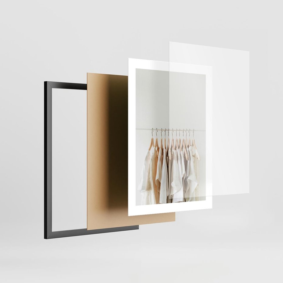 Plakat w ramie 30x40 - Elegancja Prostoty - ubrania, modowa fotografia - rama czarna