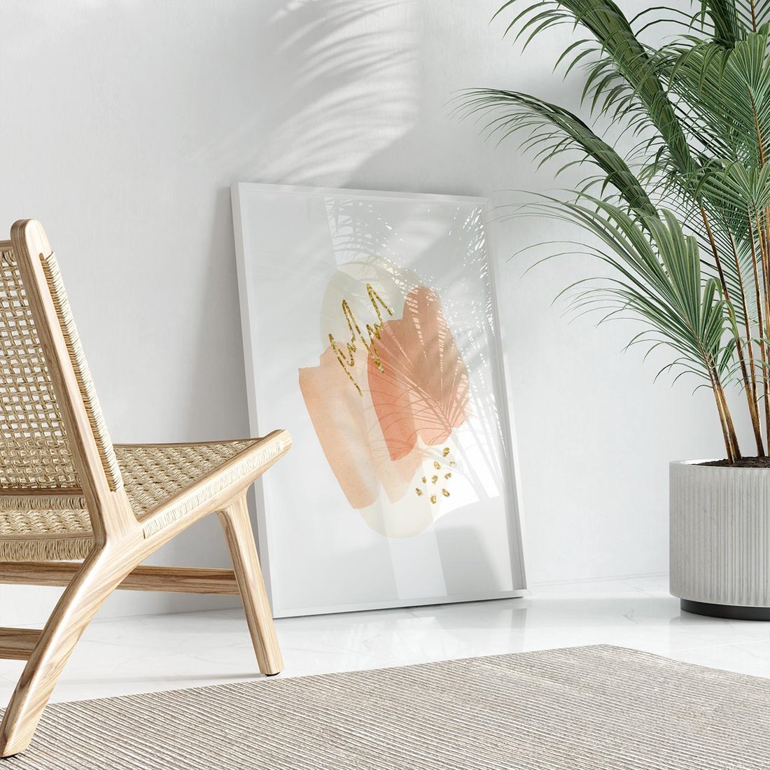 Plakat bez ramy 30x40 - Rozbijające Plamy - abstrakcyjne akwarelowe plamy, minimalizm