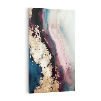 Obraz na płótnie 80x120 - Elegancki Impuls - abstrakcyjne plamy, rozlana farba